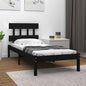 Estrutura de cama Super King branca em madeira maciça 180x200 cm