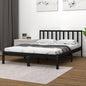 Estrutura de cama Super King branca em madeira maciça 180x200 cm
