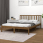 Estrutura de cama Super King branca em madeira maciça 180x200 cm