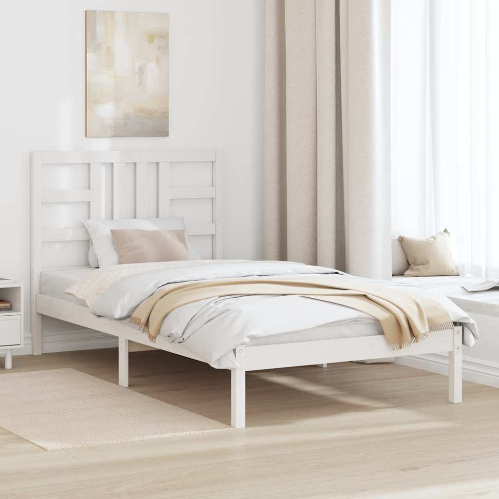 Solid wood bed frame 100x200 cm