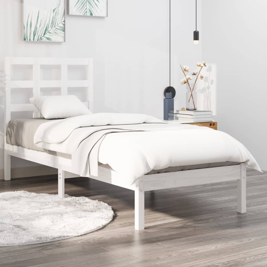 Solid wood bed frame 100x200 cm