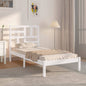 Cama sin colchón madera maciza de pino blanca 180x200 cm