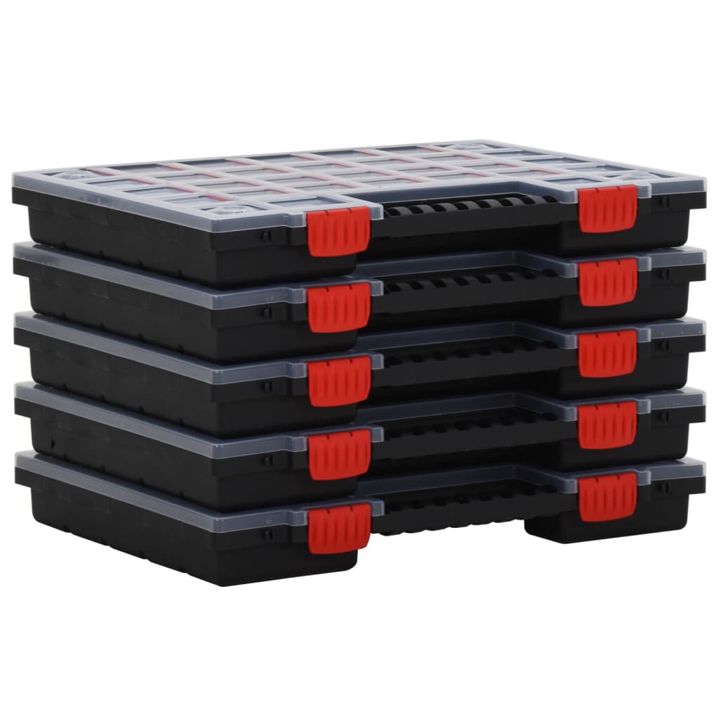 Cajas de accesorios 10 unidades polipropileno 40x30x5 cm