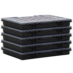 Cajas de accesorios 10 unidades polipropileno 40x30x5 cm