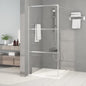 Mampara de ducha accesible vidrio ESG blanco 100x195 cm