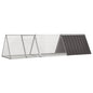 Jaula de conejos acero galvanizado antracita 200x91x100 cm