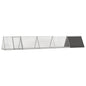 Anthracite galvanized steel rabbit hutch 201.5x80.5x71 cm