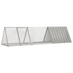 Jaula de conejos acero galvanizado antracita 200x91x100 cm
