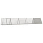 Anthracite galvanized steel rabbit hutch 201.5x80.5x71 cm