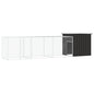 Gallinero de acero galvanizado gris 300x91x100 cm