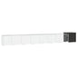 Gallinero de acero galvanizado gris 300x91x100 cm