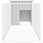 Gallinero de acero galvanizado gris 300x91x100 cm
