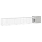 Gallinero de acero galvanizado gris 300x91x100 cm