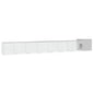 Gallinero de acero galvanizado gris 300x91x100 cm