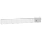 Gallinero de acero galvanizado gris 300x91x100 cm