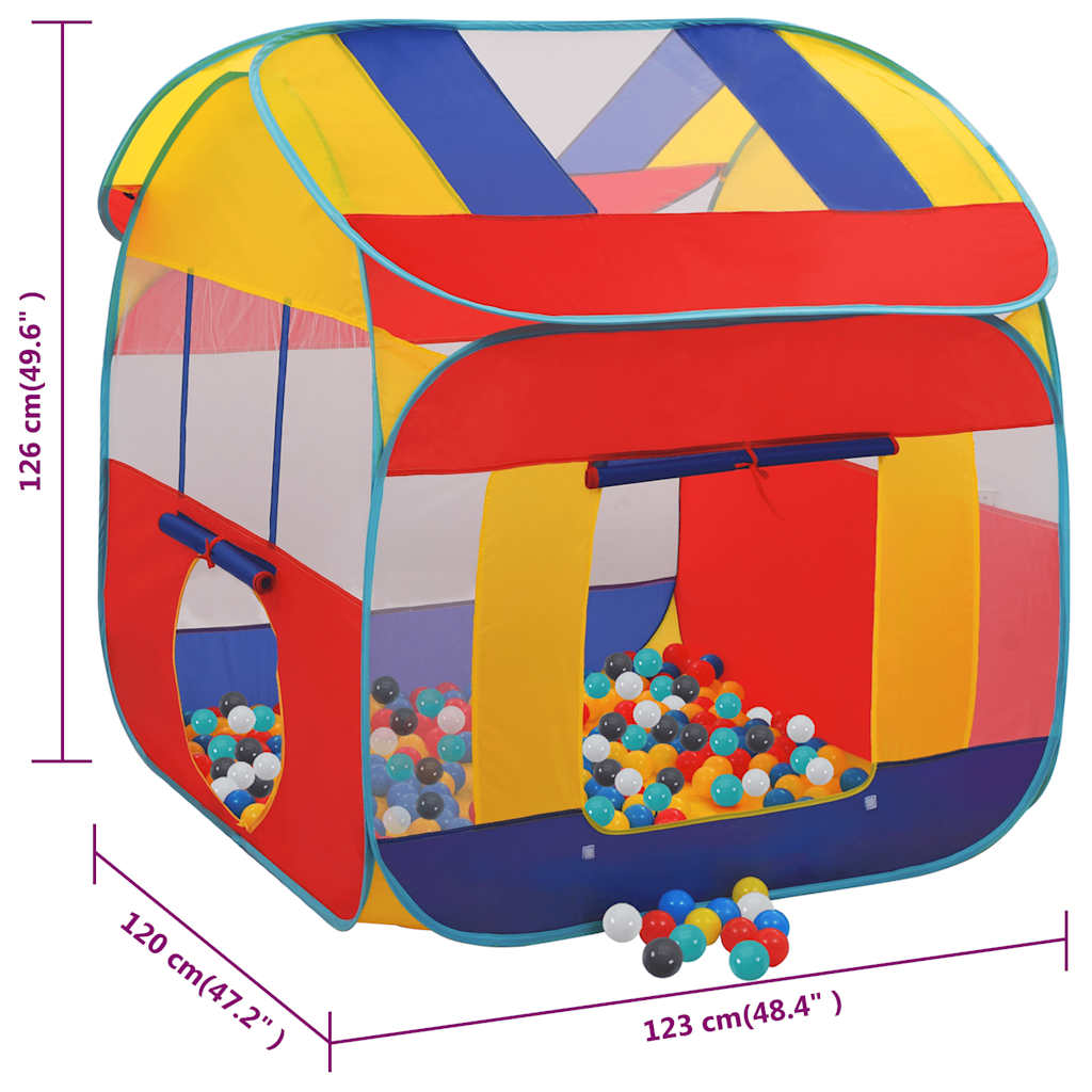 Carpa de juegos con 550 bolas 123x120x126 cm