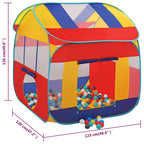Carpa de juegos con 550 bolas 123x120x126 cm