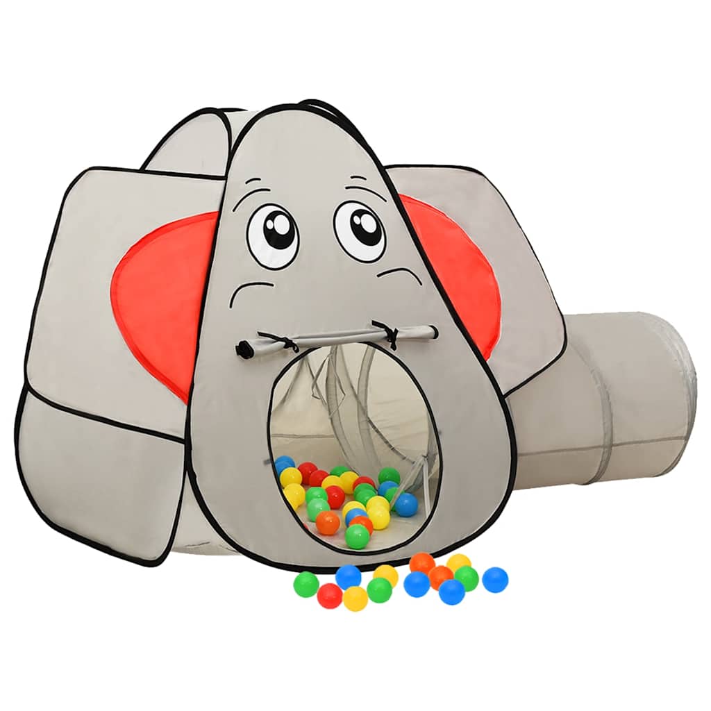 Tienda de juegos diseño de elefante 250 bolas gris 174x86x101cm