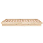 Estructura de cama de madera maciza 90x200 cm