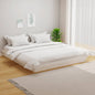 Extendable bed with mattress 80 x 200 cm Solid pine wood
