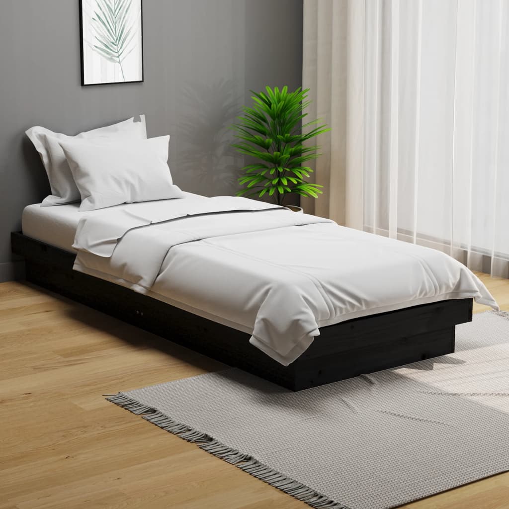 Cama com colchão extensível 80 x 200 cm Madeira de pinho maciço