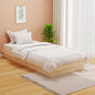 Extendable bed with mattress 80 x 200 cm Solid pine wood