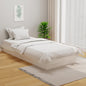 Extendable bed with mattress 80 x 200 cm Solid pine wood