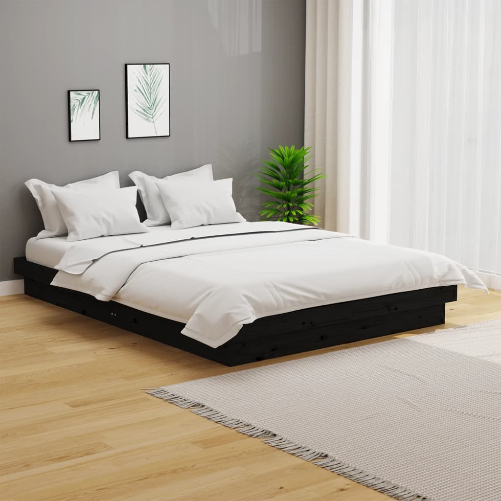 Cama com colchão extensível 80 x 200 cm Madeira de pinho maciço