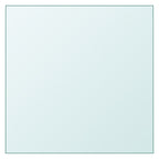Superficie de mesa vidrio templado transparente 30x30 cm