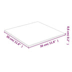 Superficie de mesa vidrio templado transparente 30x30 cm
