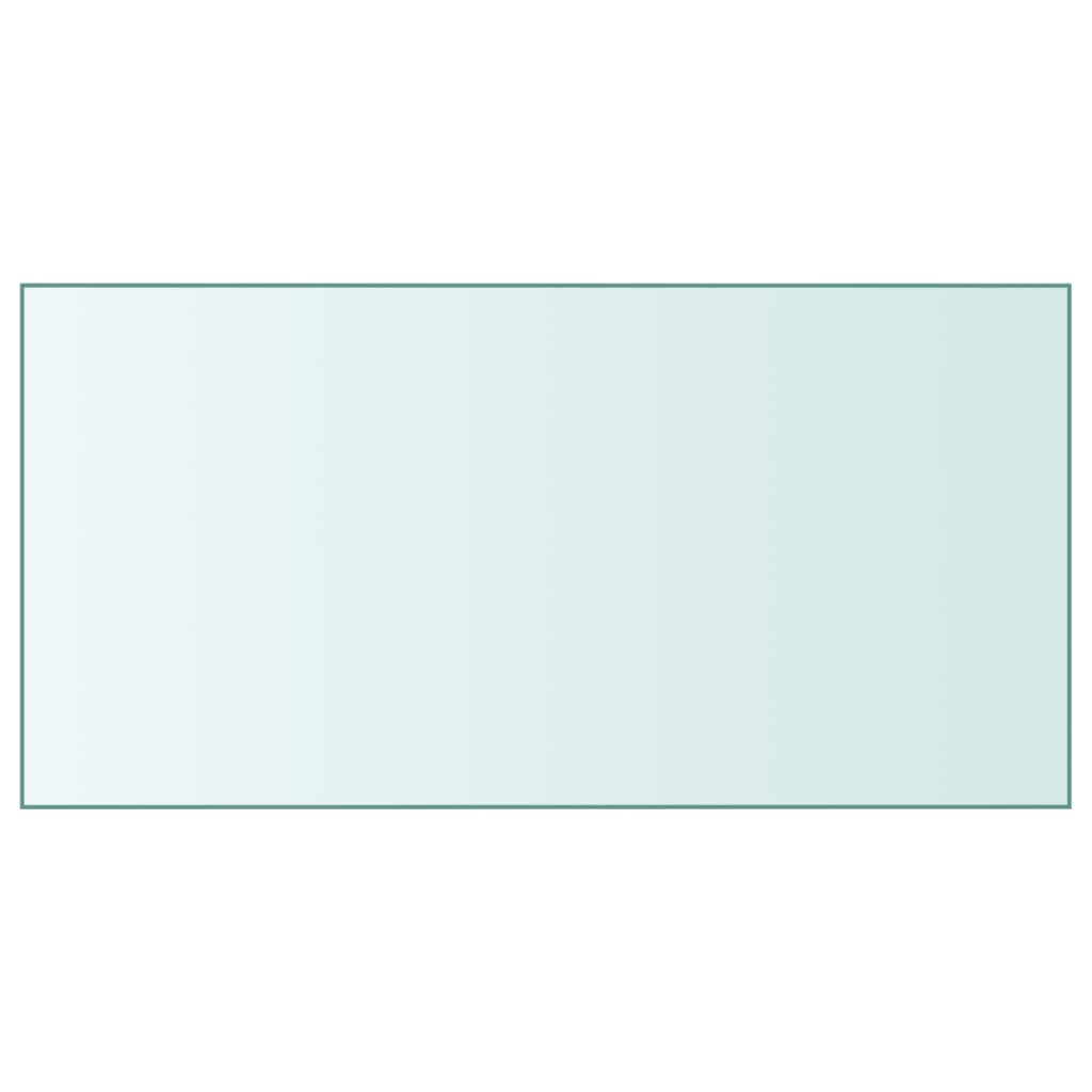 Superficie de mesa vidrio templado transparente 30x30 cm