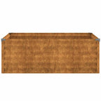Jardinera elevada 100x50x36 cm de acero corten