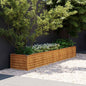 Jardinera elevada 100x50x36 cm de acero corten