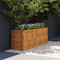 Jardinera elevada 100x50x36 cm de acero corten