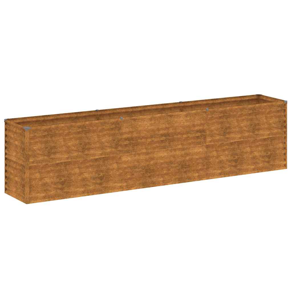 Jardinera elevada 291x50x69 cm Acero Corten