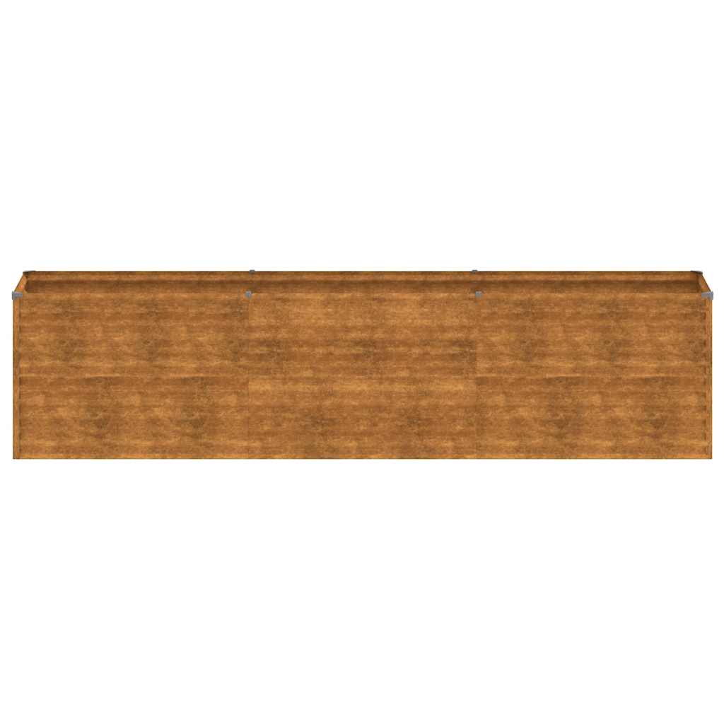 Jardinera elevada 291x50x69 cm Acero Corten