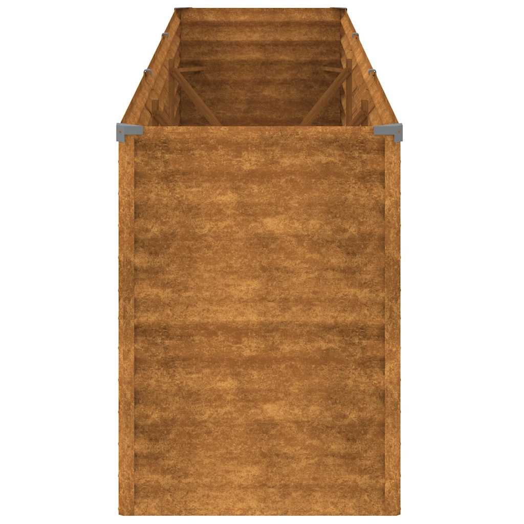Jardinera elevada 291x50x69 cm Acero Corten