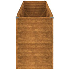 Jardinera elevada 291x50x69 cm Acero Corten