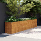 Jardinera elevada 100x50x36 cm de acero corten