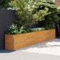 Jardinera elevada 100x50x36 cm de acero corten