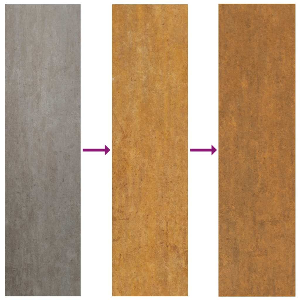 Jardinera acero corten 100x100x36 cm