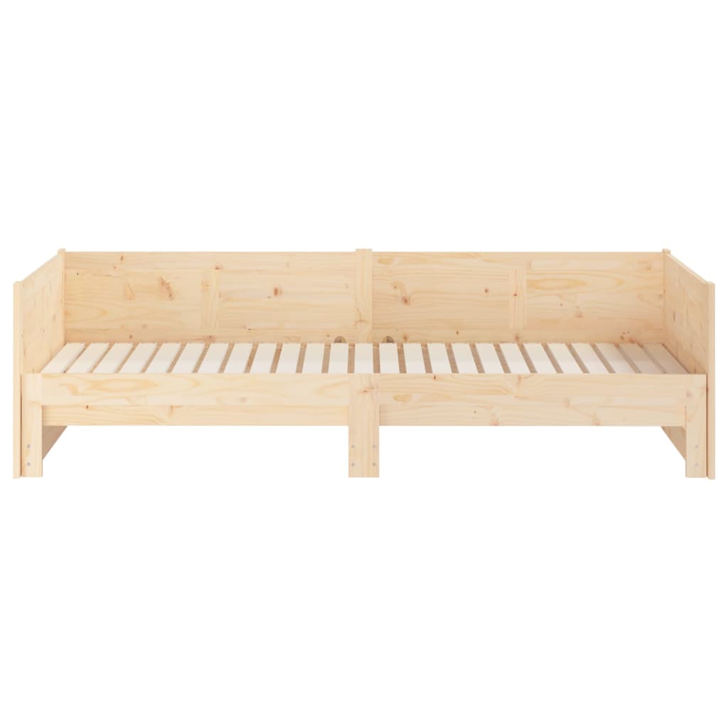 Sofá cama extraíble madera maciza de pino 2x(80x200) cm