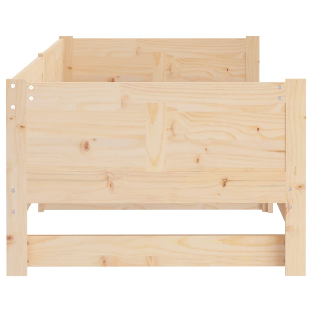 Sofá cama extraíble madera maciza de pino 2x(80x200) cm