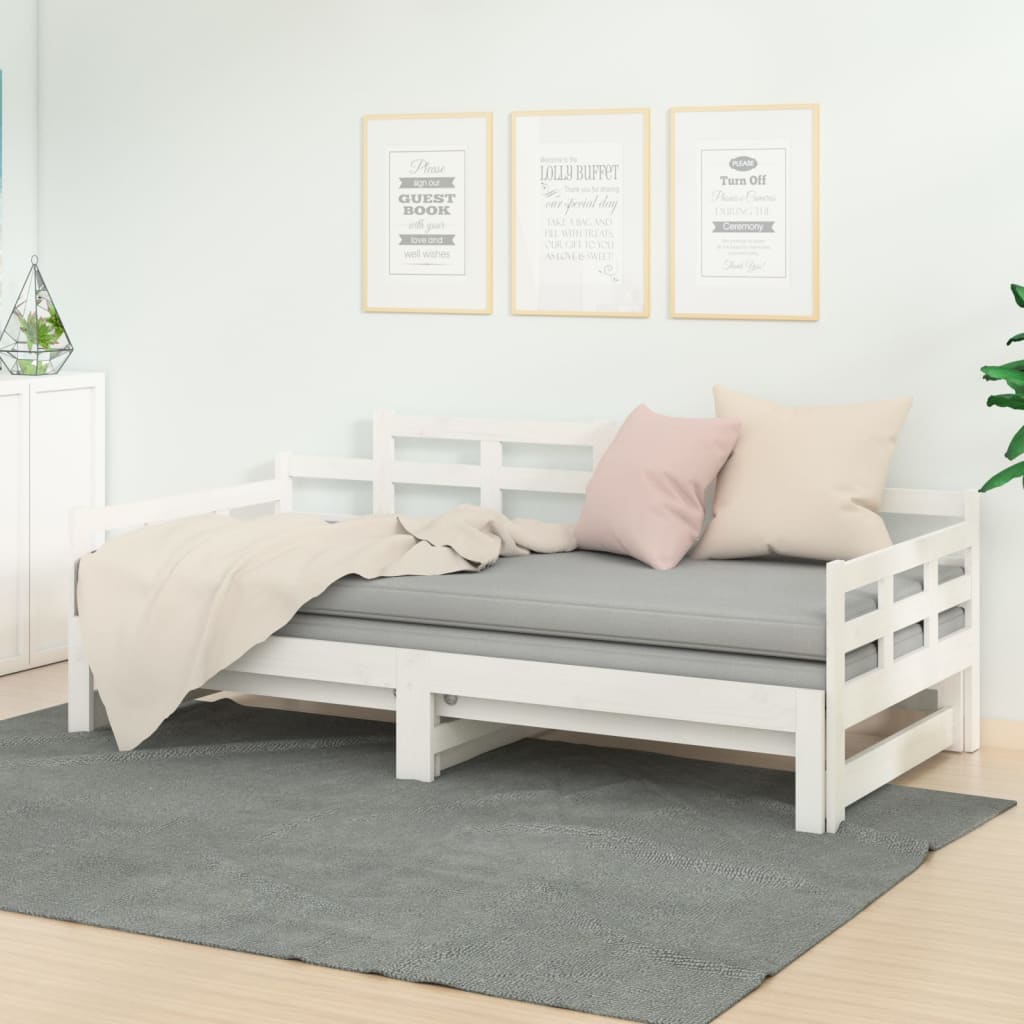 Daybed without mattress 100x200 cm solid pine wood