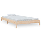 Cama apilable de madera pino maciza 100x200 cm