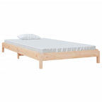 Cama apilable de madera pino maciza 100x200 cm