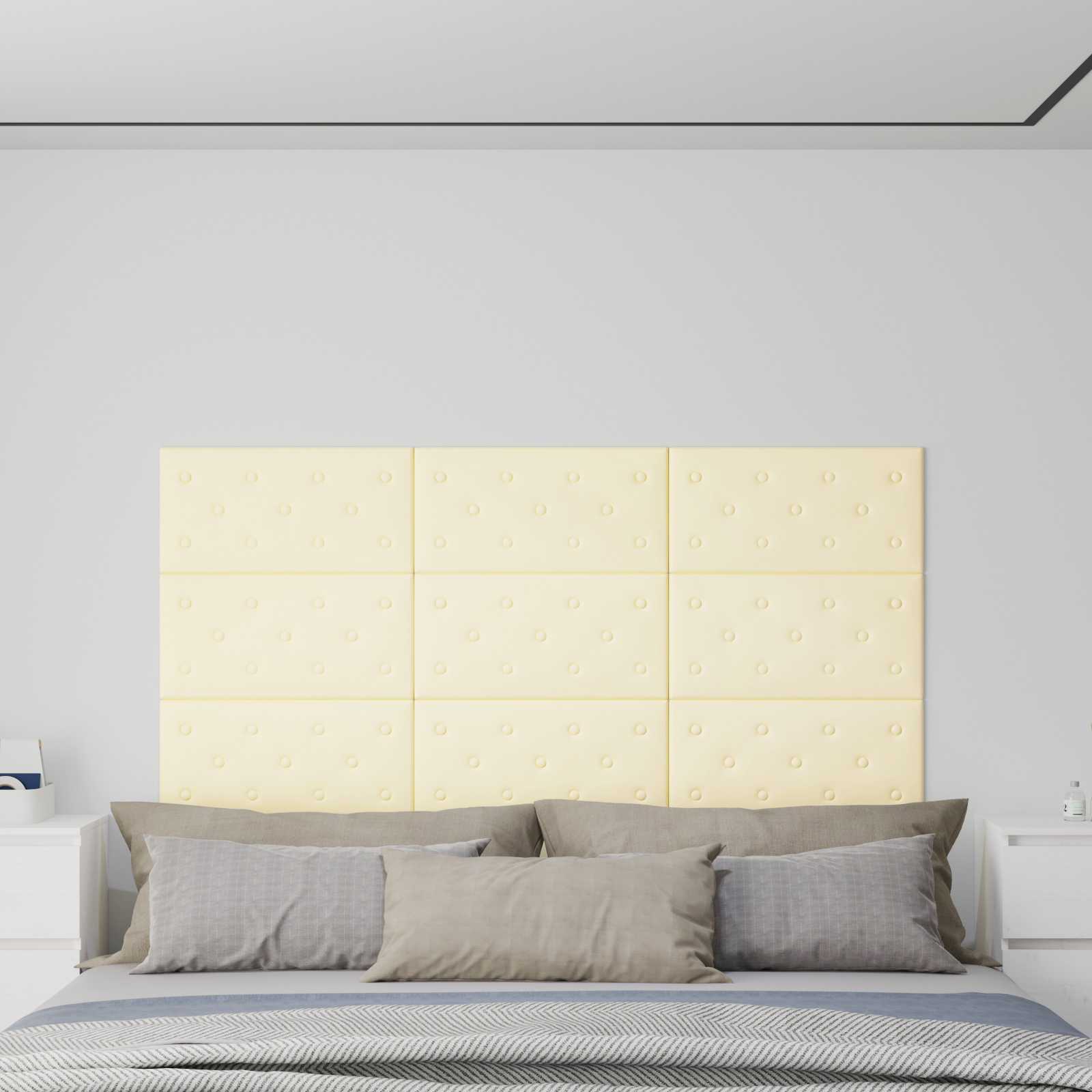Cabecero de Pared 12 pcs Azul Terciopelo