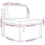 Set muebles de jardín 10 pzas y cojines aluminio gris antracita