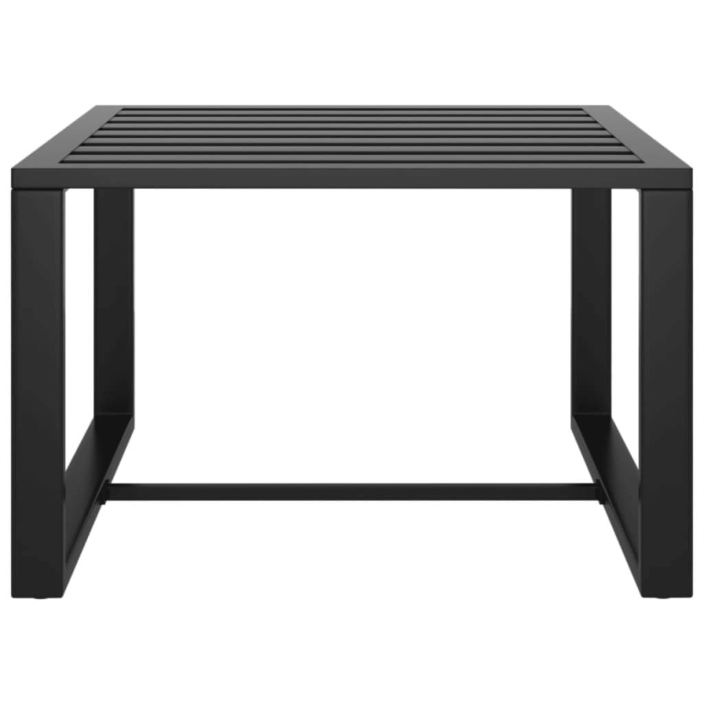 Set muebles de jardín 10 pzas y cojines aluminio gris antracita
