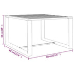 Set muebles de jardín 10 pzas y cojines aluminio gris antracita
